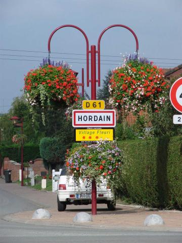 Hordain village fleuri