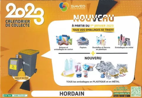 calendrier collecte siaved